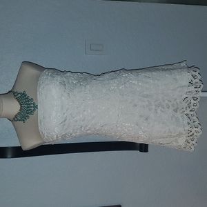 Guess by Marciano White Lace Mini Dress